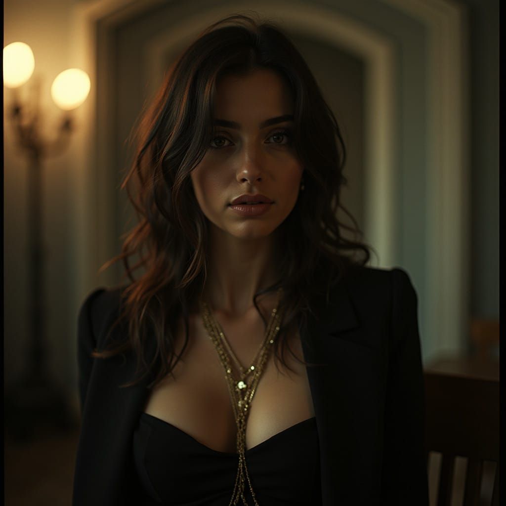 Ethereal Film Portrait in Cinematic Style