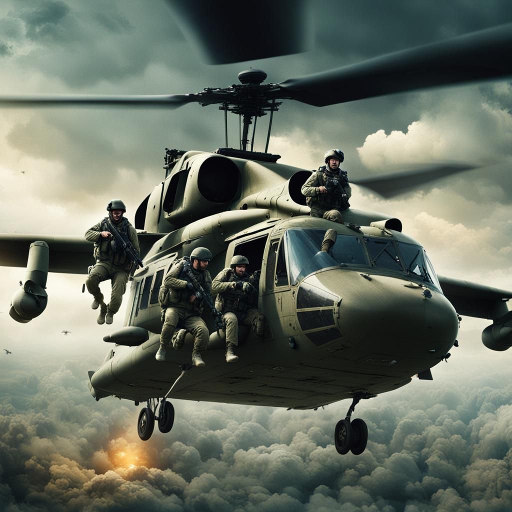 Paratroopers Jumping: Epic Cinematic Scene