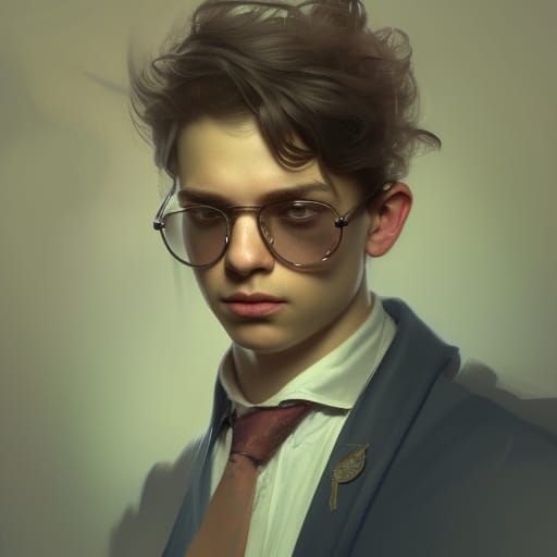 Oxford Graduate Portrait in Hyperdetailed Art Style