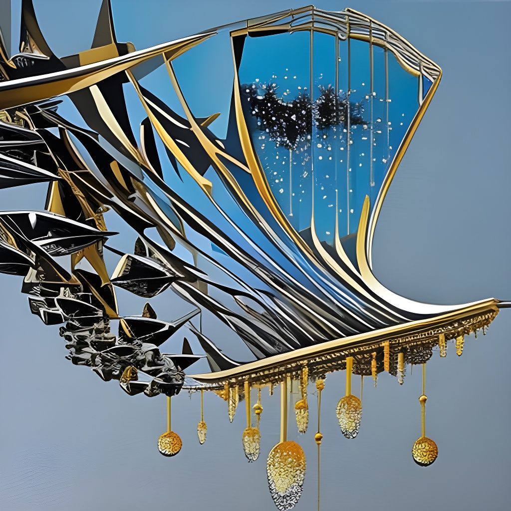 Dystopian Alien Bar with Whiskey, Digital Gouache