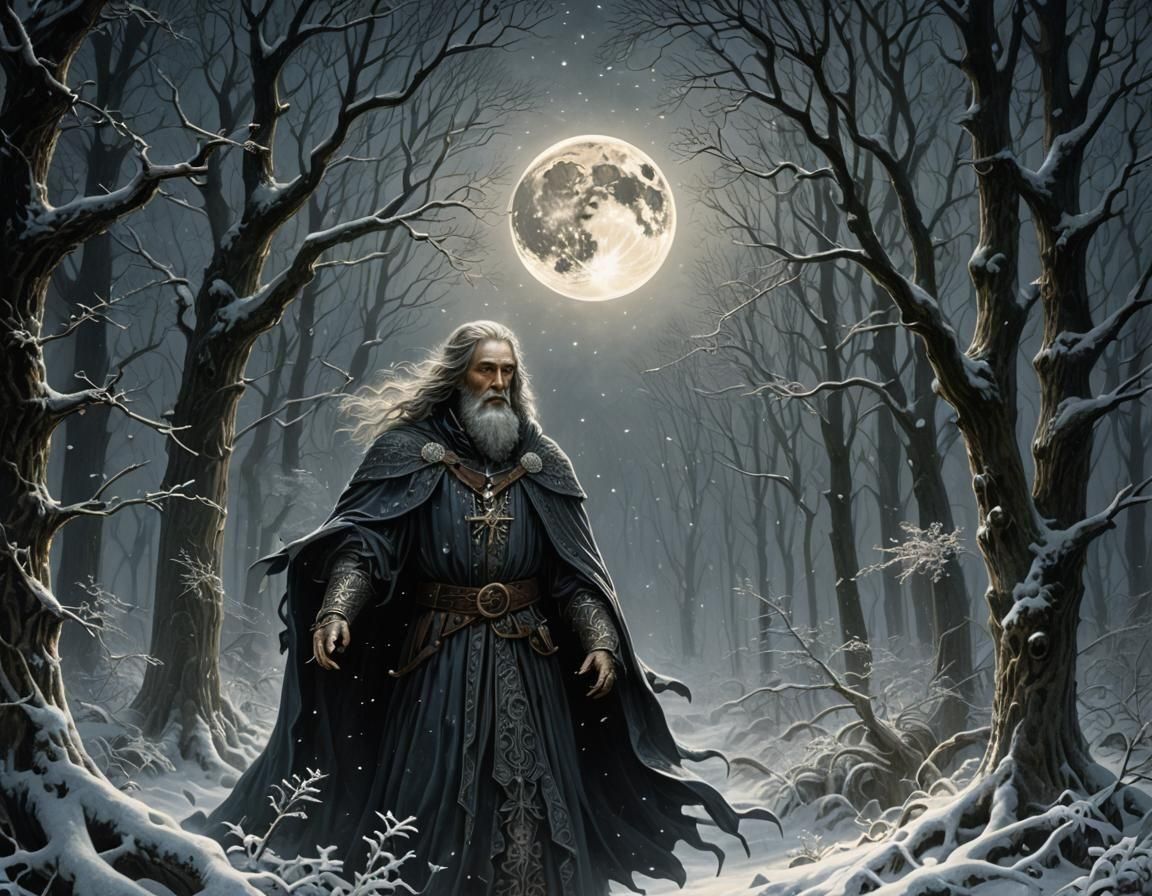 Snow Spirit in the Style of Gustave Doré