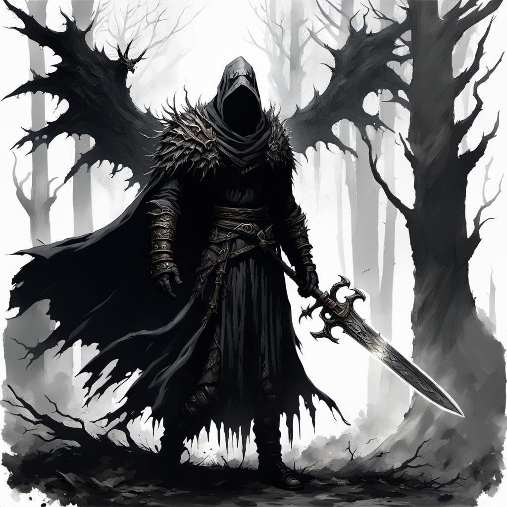 Grimdark Demonic Ring Wraith in Dark Forest