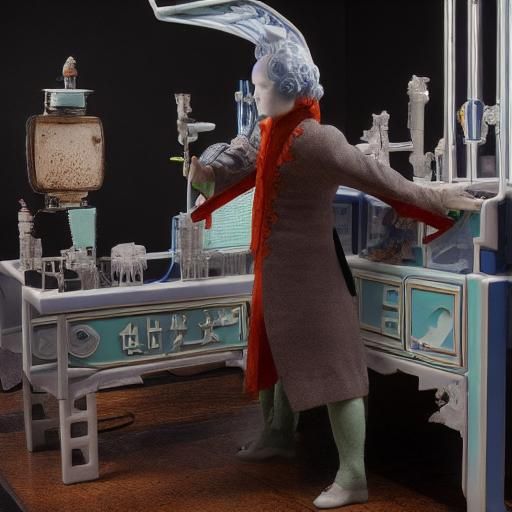 German-Chinese Computer Scientist Made of Porcelain and Gum