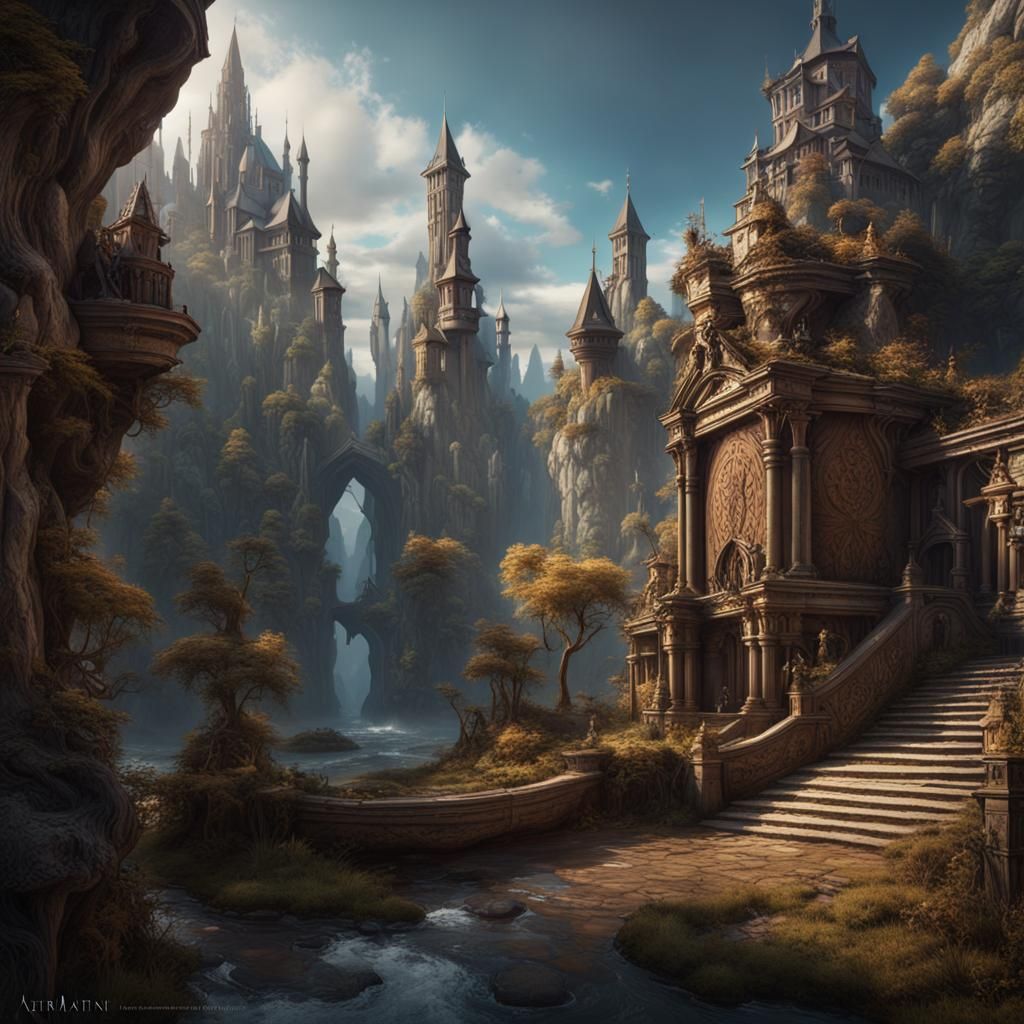 Fantastical World of the Foolish: Detailed Matte Painting