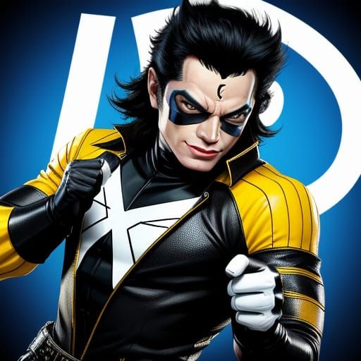 Michael Jackson as Wolverine in Pop Art Style