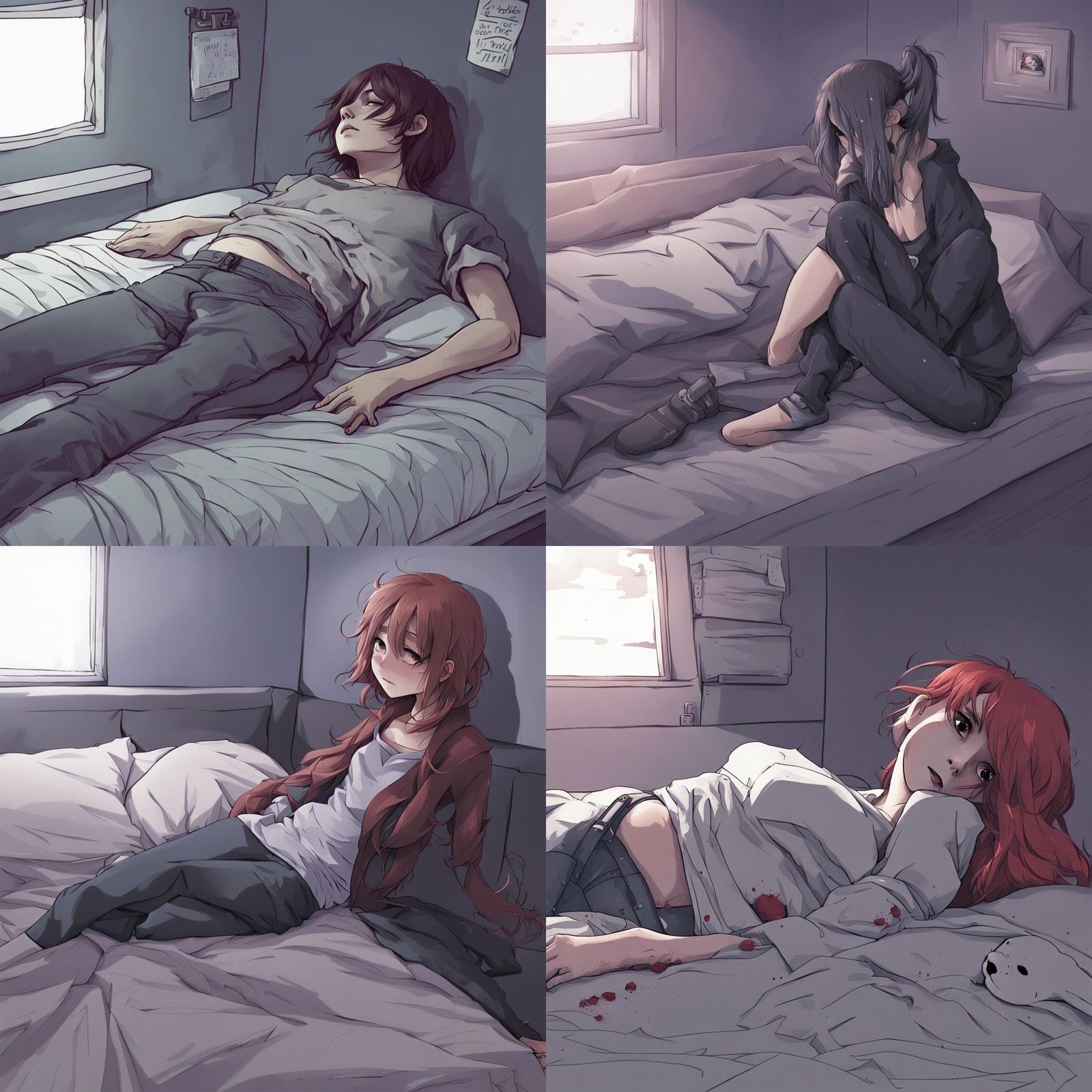 Smiling Through Death: A Surreal Emotional Portrait