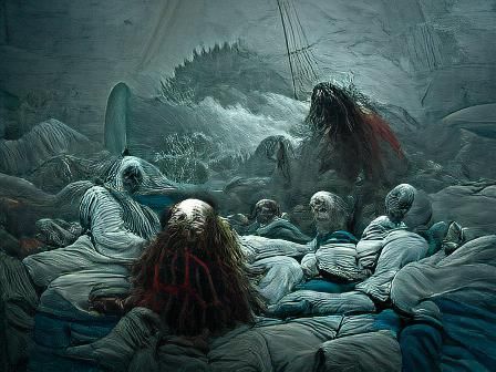 Nightmare Engraving in a Macabre Style