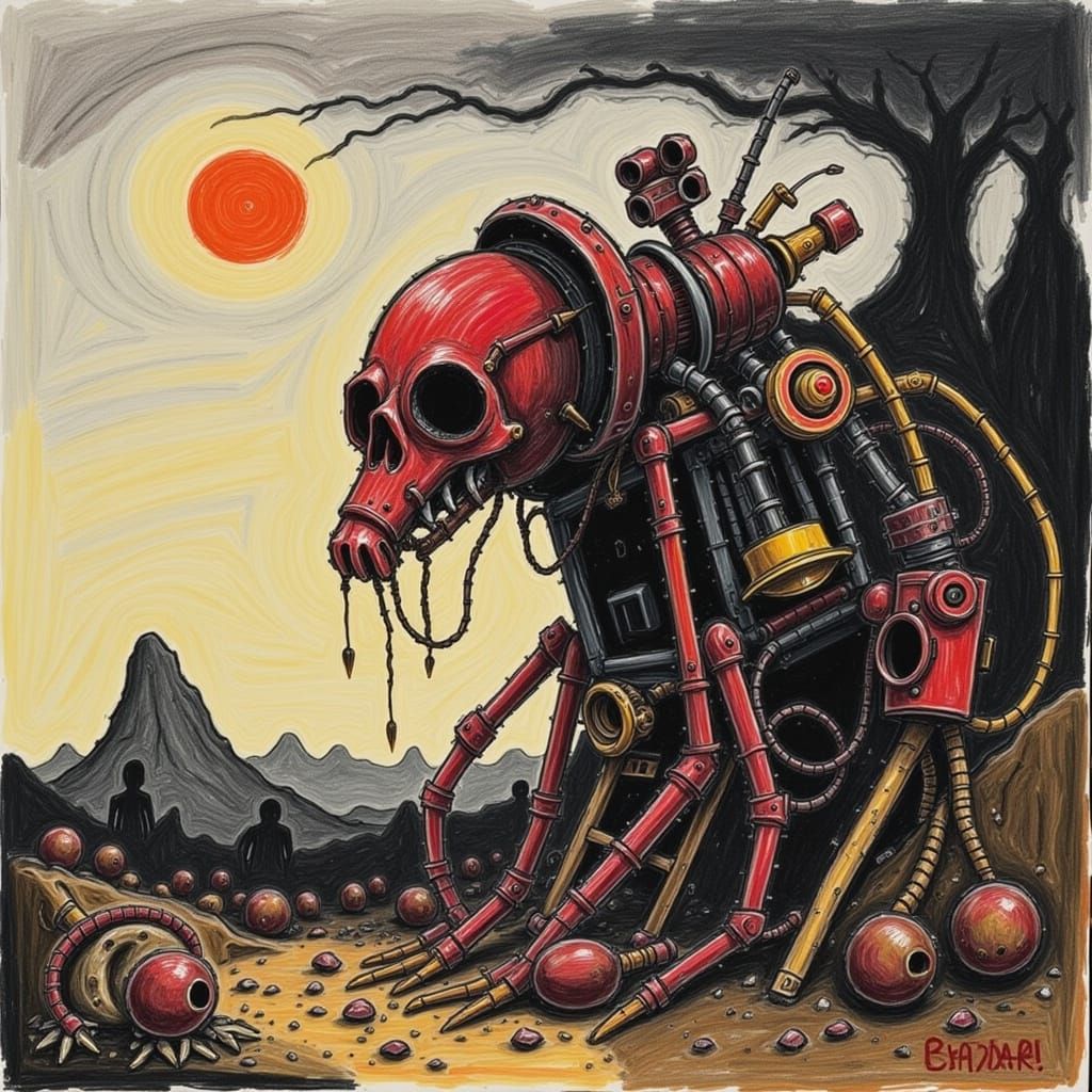 Cyberpunk Cityscape in Cryogenic Haze