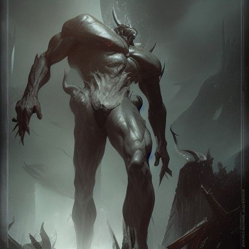 Sinister Nephilim Artwork in Fantasy Style