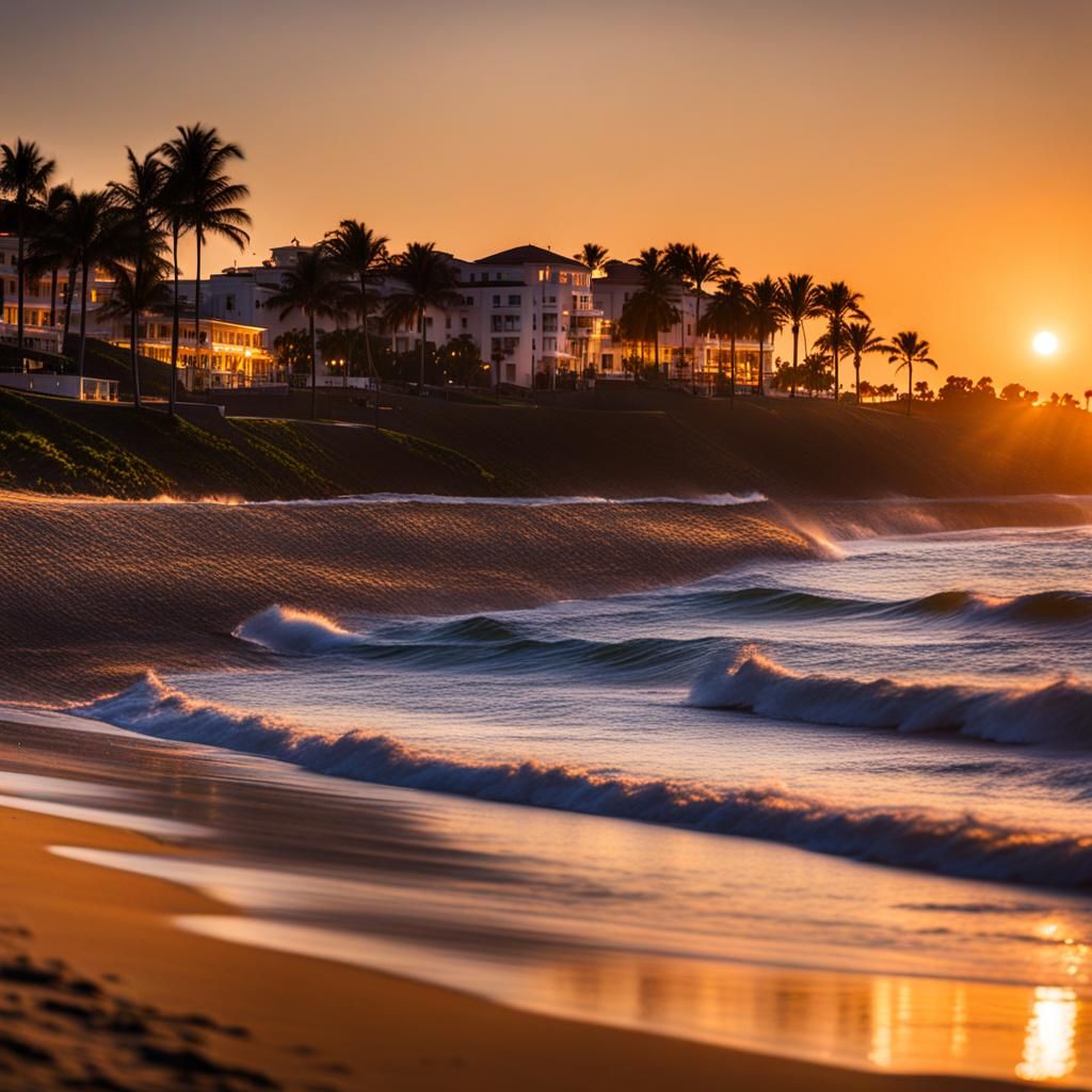 Palm Beach Ara Parrot at Sunset: Photography