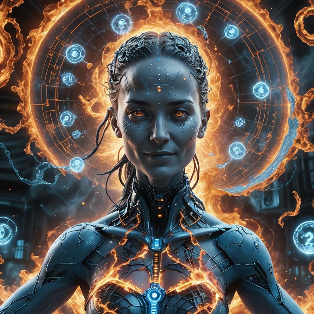 Dr. Manhattan Hyperrealistic Digital Portrait