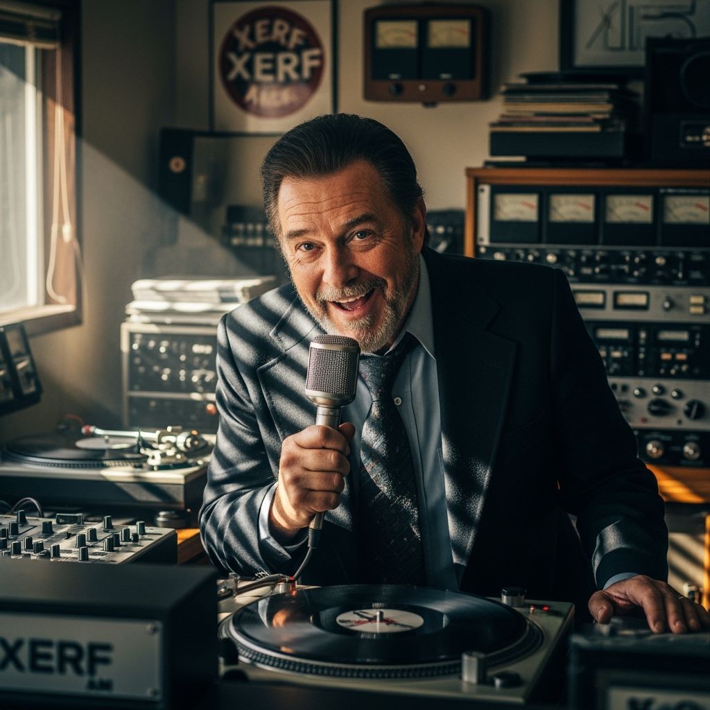 Wolfman Jack at XERF AM Radio Station