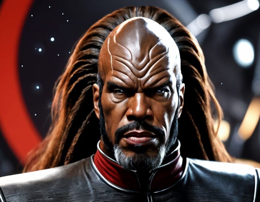 Worf as Klingon in Star Trek DS9 Portrait