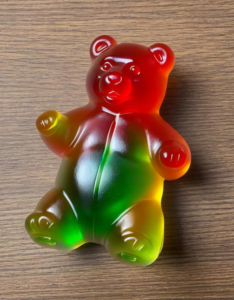 Pregnant Gummy Bear: An AI Creation