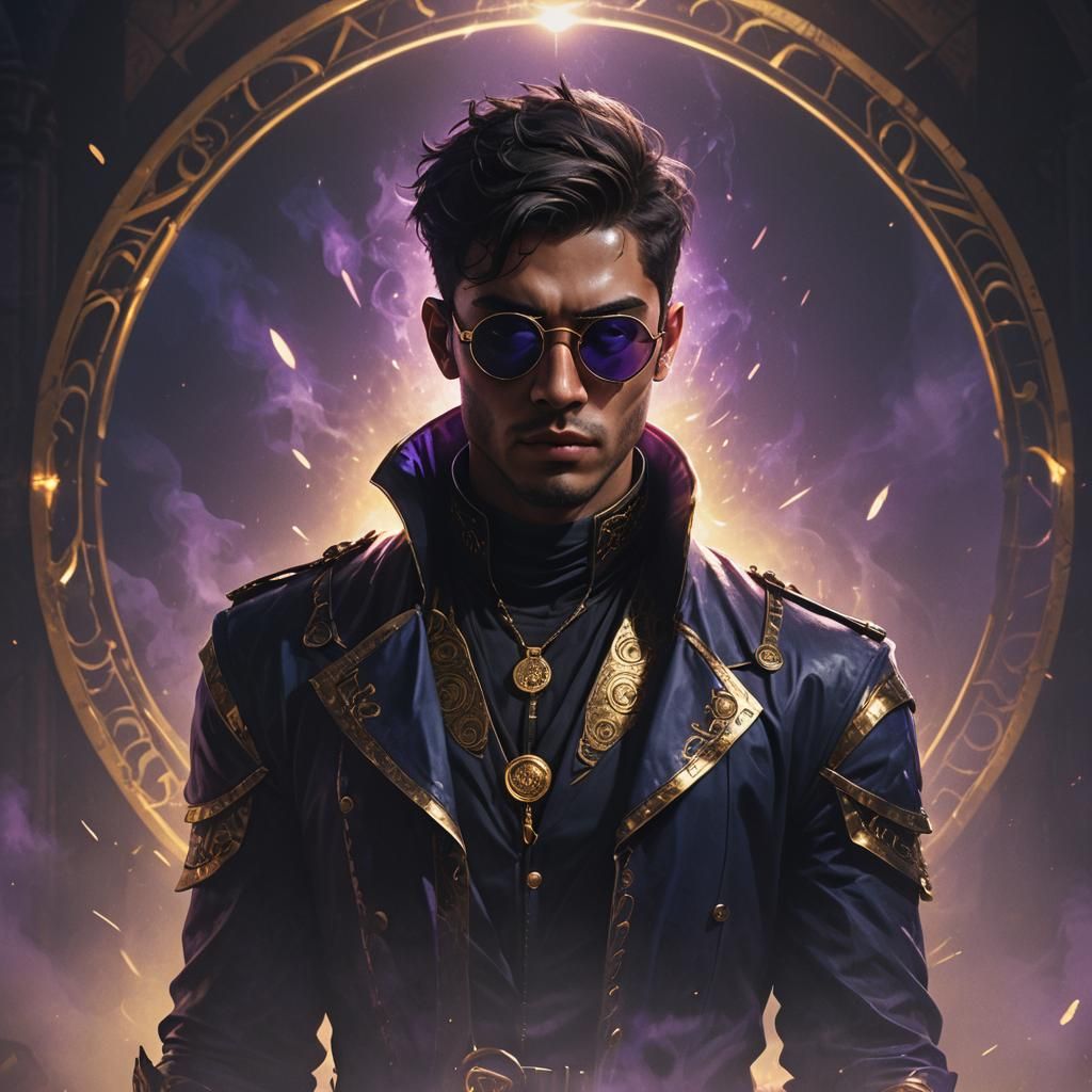 Young Count Portrait in Dark Fantasy Style