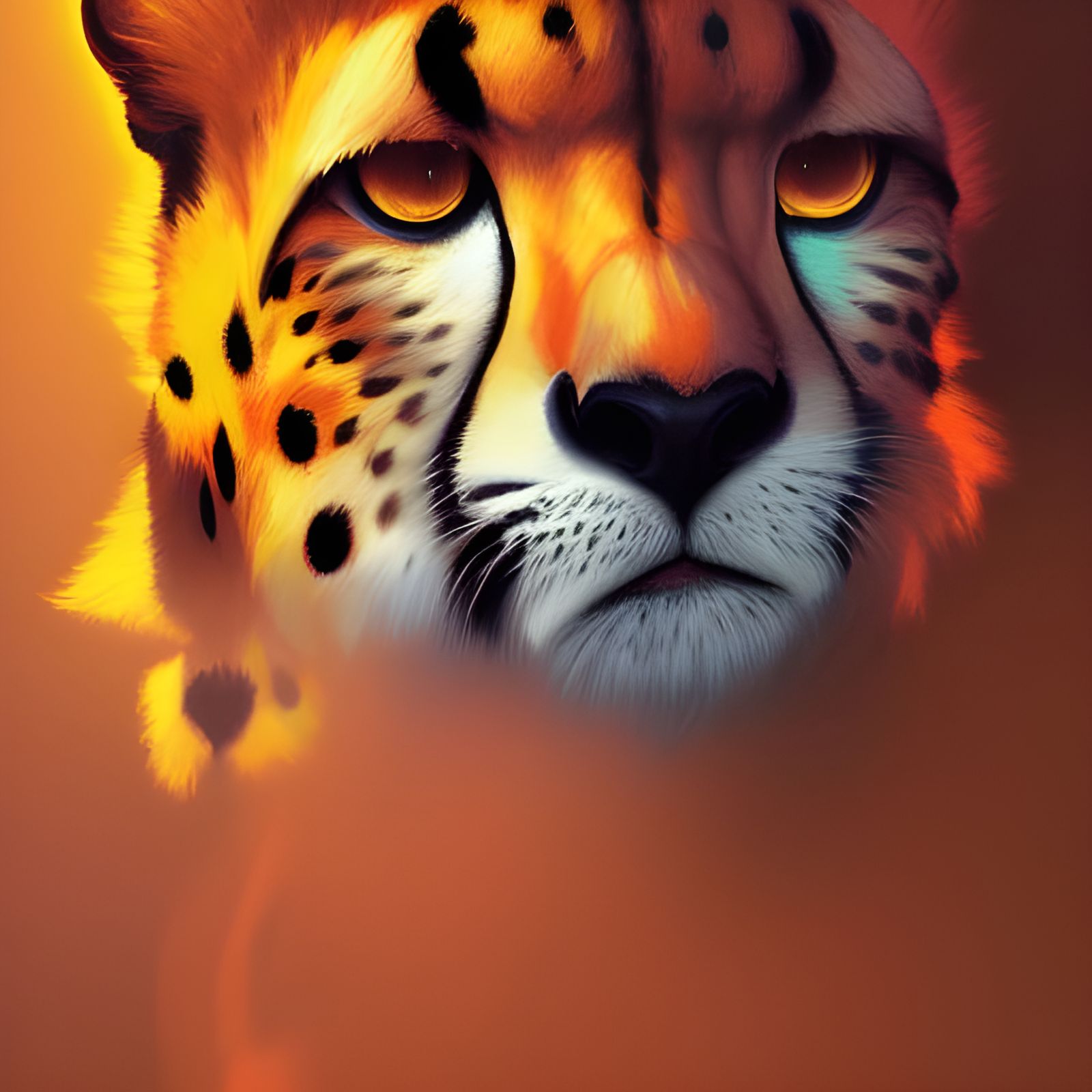 Colorful Cheetah