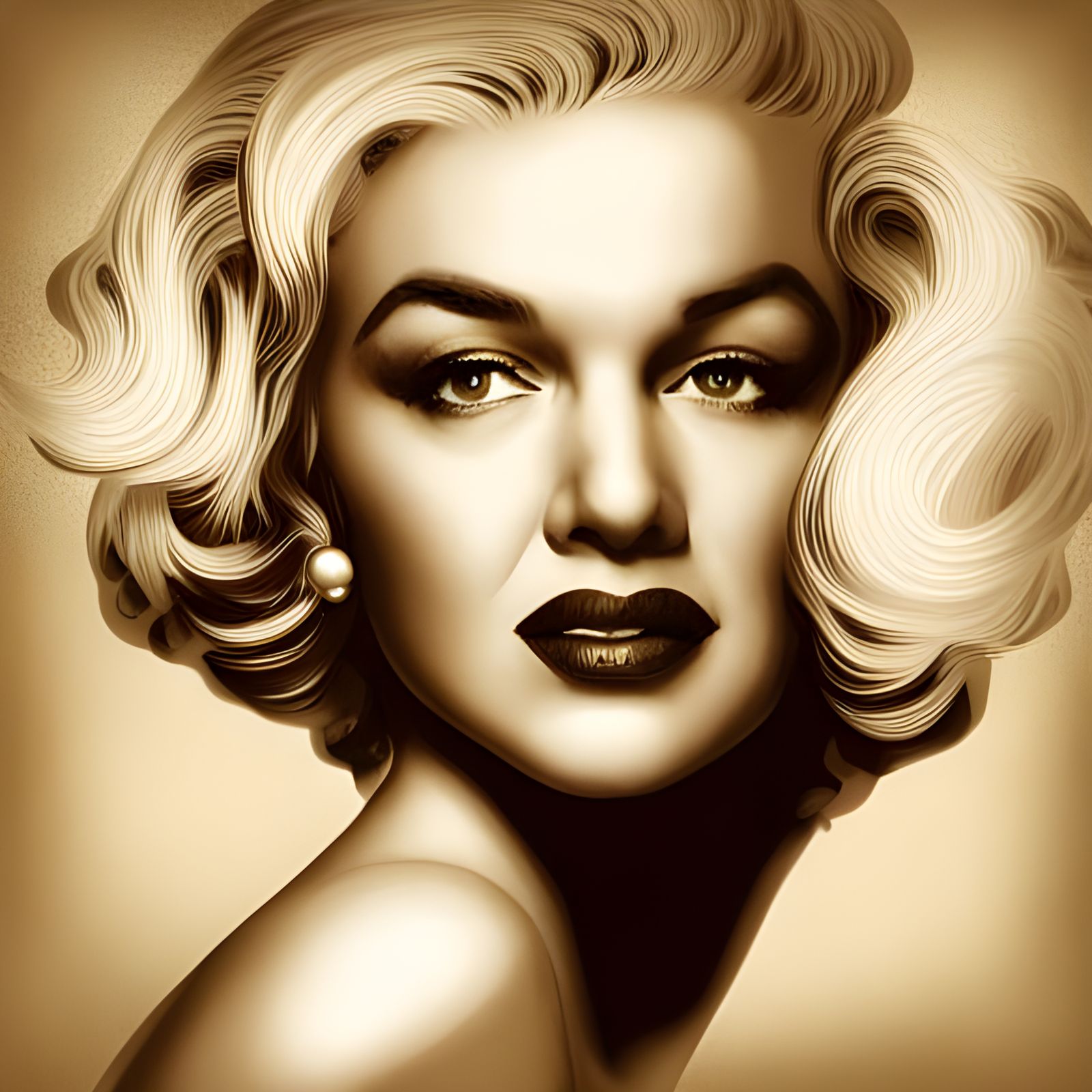 1950's Style Vintage Blonde Bombshell