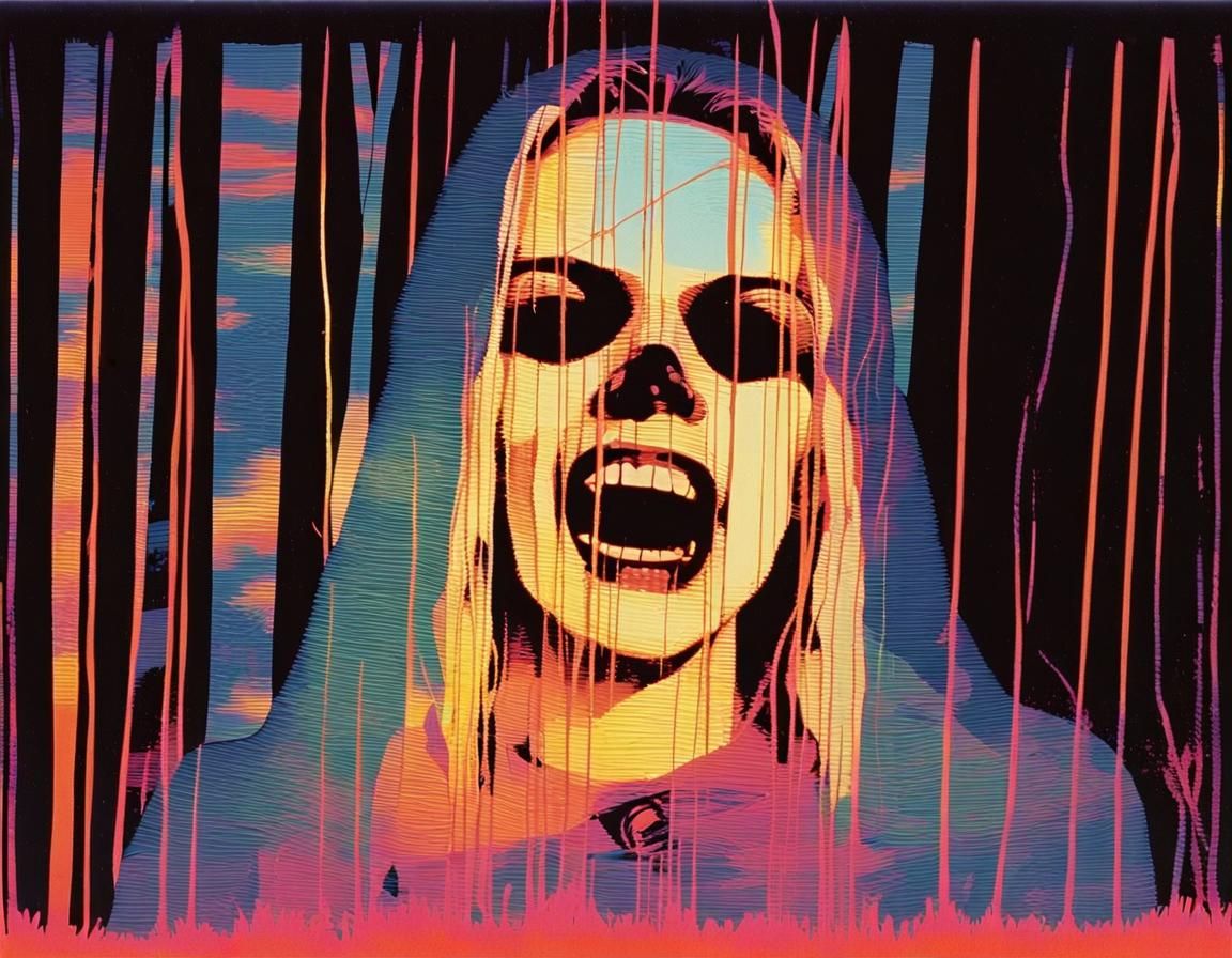 Distorted Sci-Fi Demon in Splatterpunk Portrait