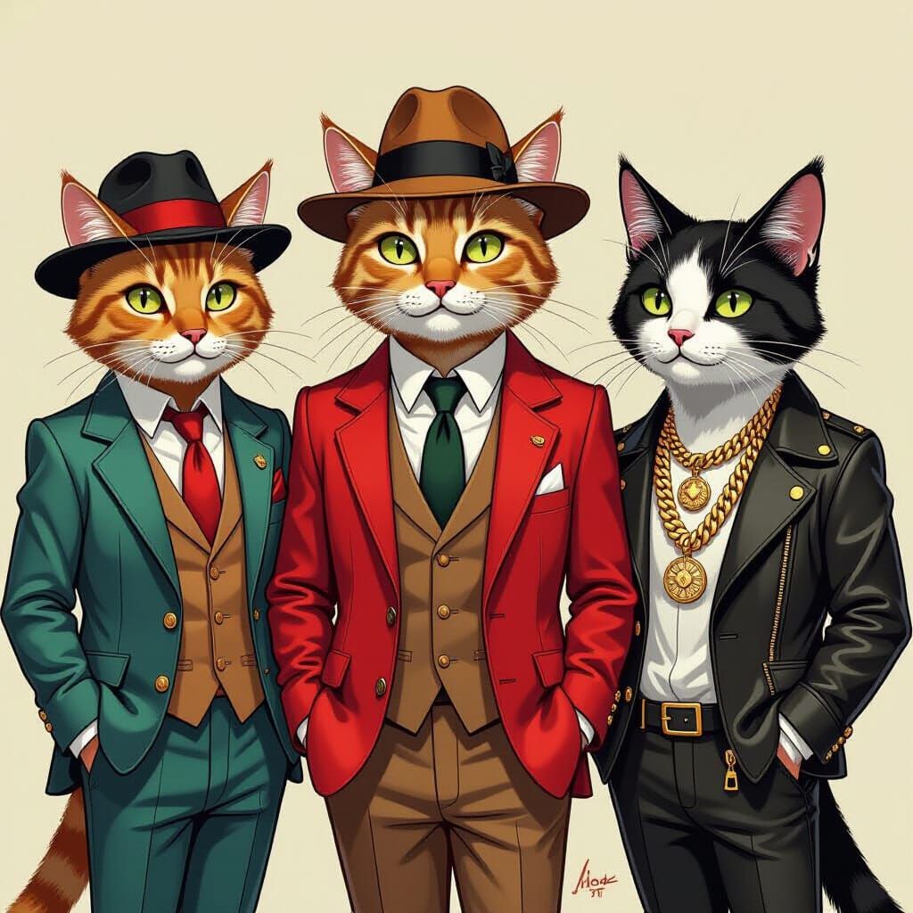 Cats as Musicians Through the Ages