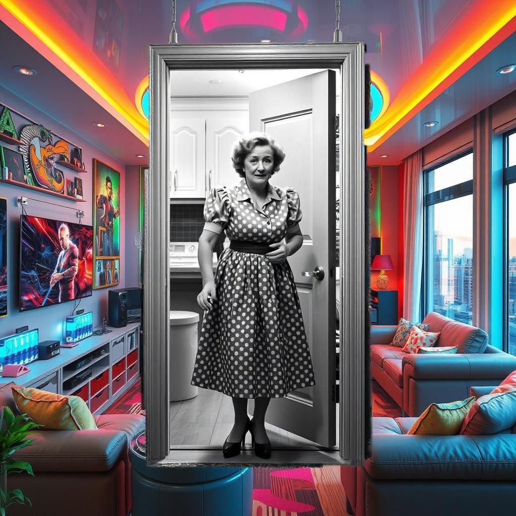 1950s Housewife Steps Into the Future