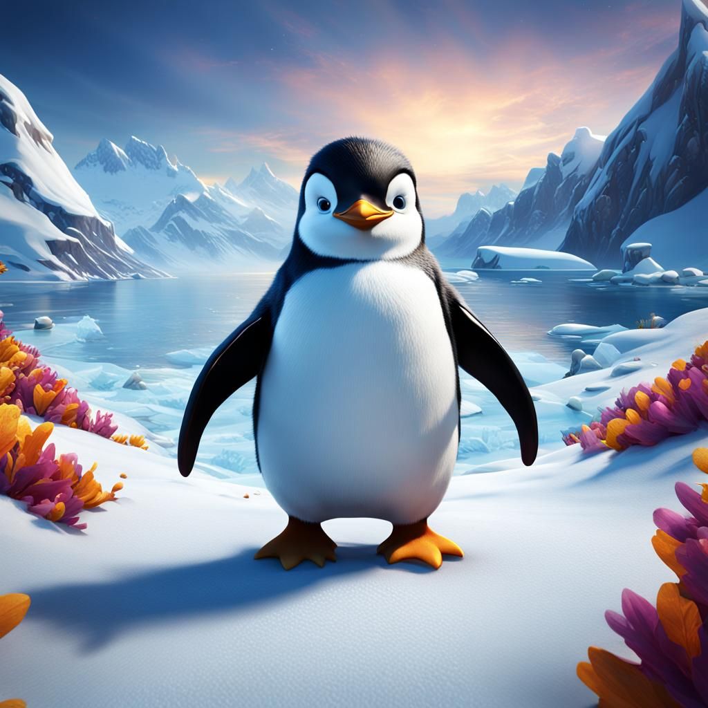 Mumble Penguin from Happy Feet Cartoon