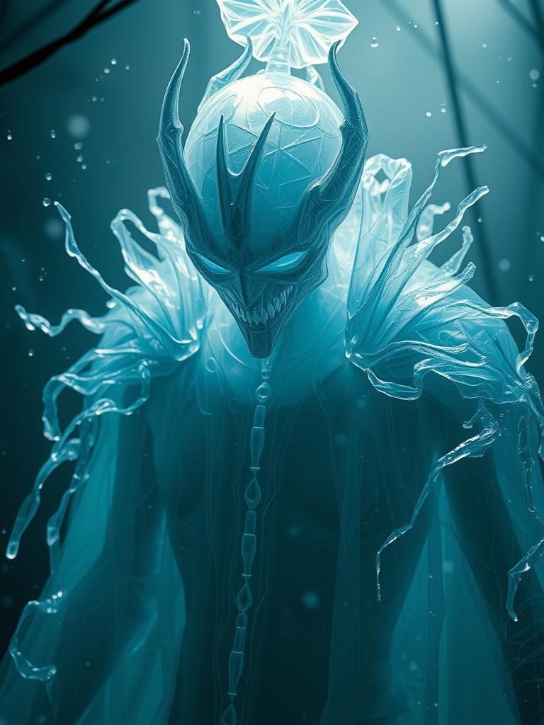 Glass Ghost Vampire in Fine Art Style