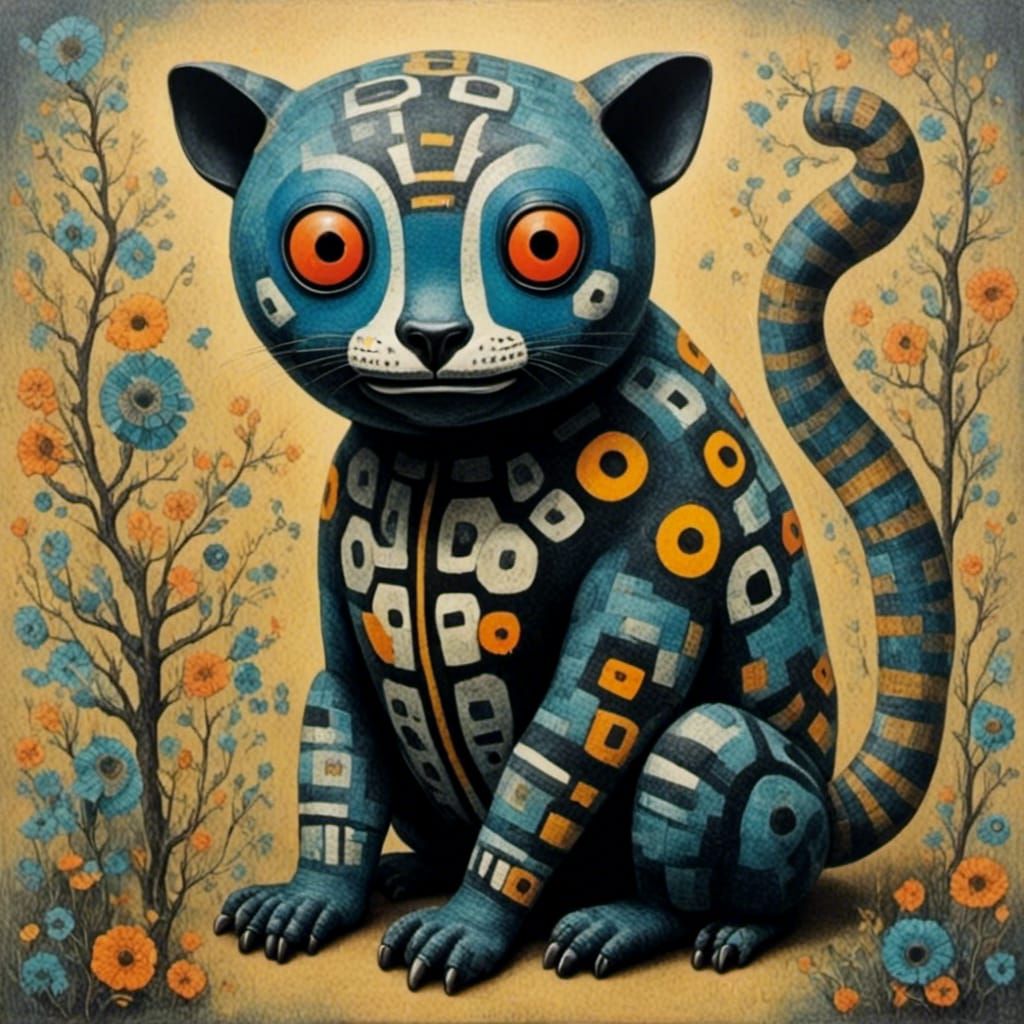 Abstract Dolls in Raw Art Style