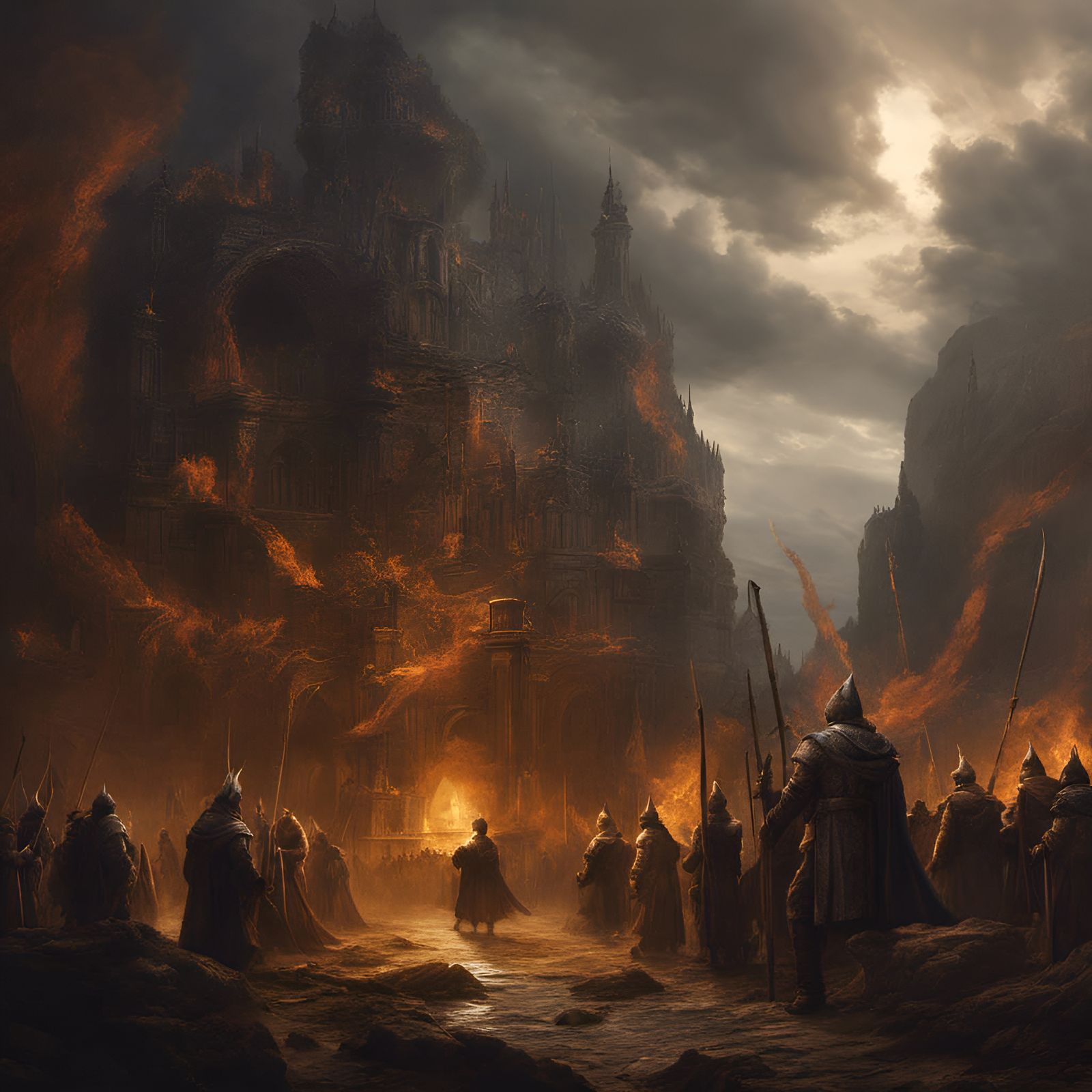 Medieval Judgment Day: War Pigs in Oil Painting