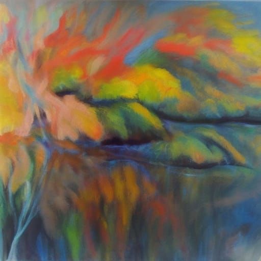 Abstract Colors Generated by AI