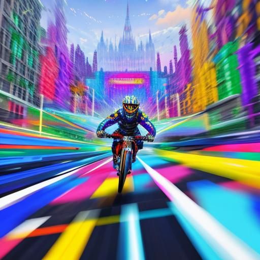 AI Generated Hypercolor Abstract