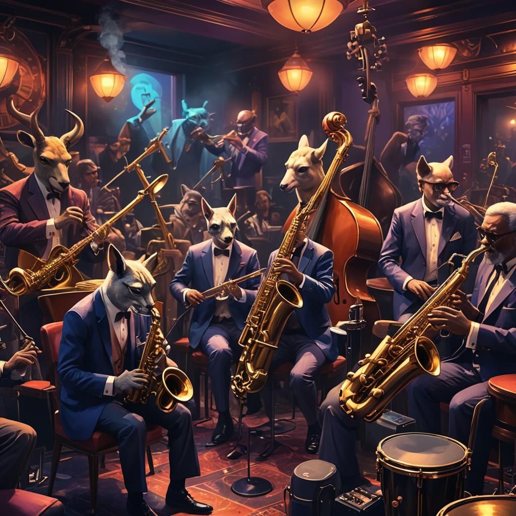 Fantastical Jazz Concert in a Cozy Club