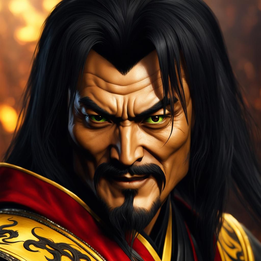 Shang Tsung Portrait: Ultrarealistic Digital Art