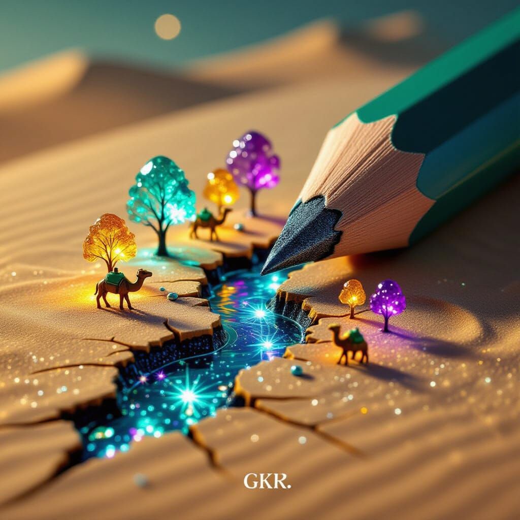 Miniature Fantasy World From Broken Pencil