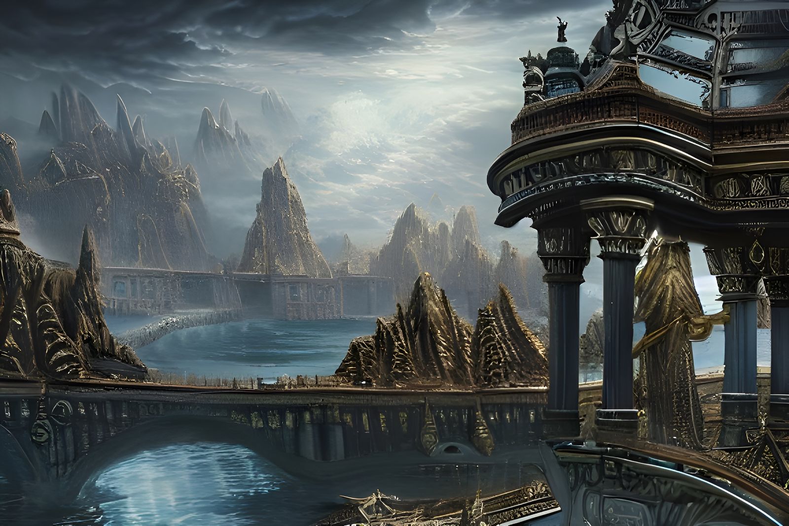 Detailed AI Hawk Spirit Vision in Sci-Fi Style