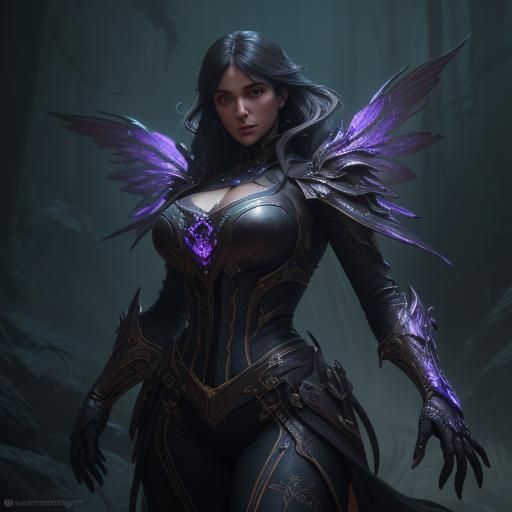 Two-Headed Snake-Bird in Rainforest: Digital Matte Painting