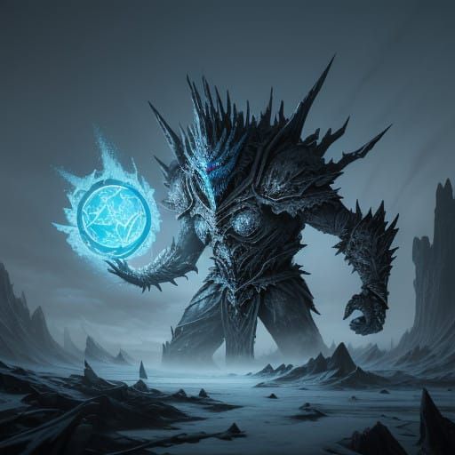 Majestic, Ice-Encrusted Guardian of Winter