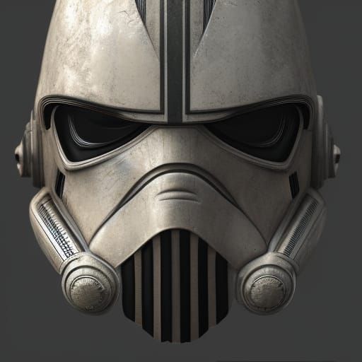 Hyperdetailed Star Wars Mask in Dark Fantasy Style