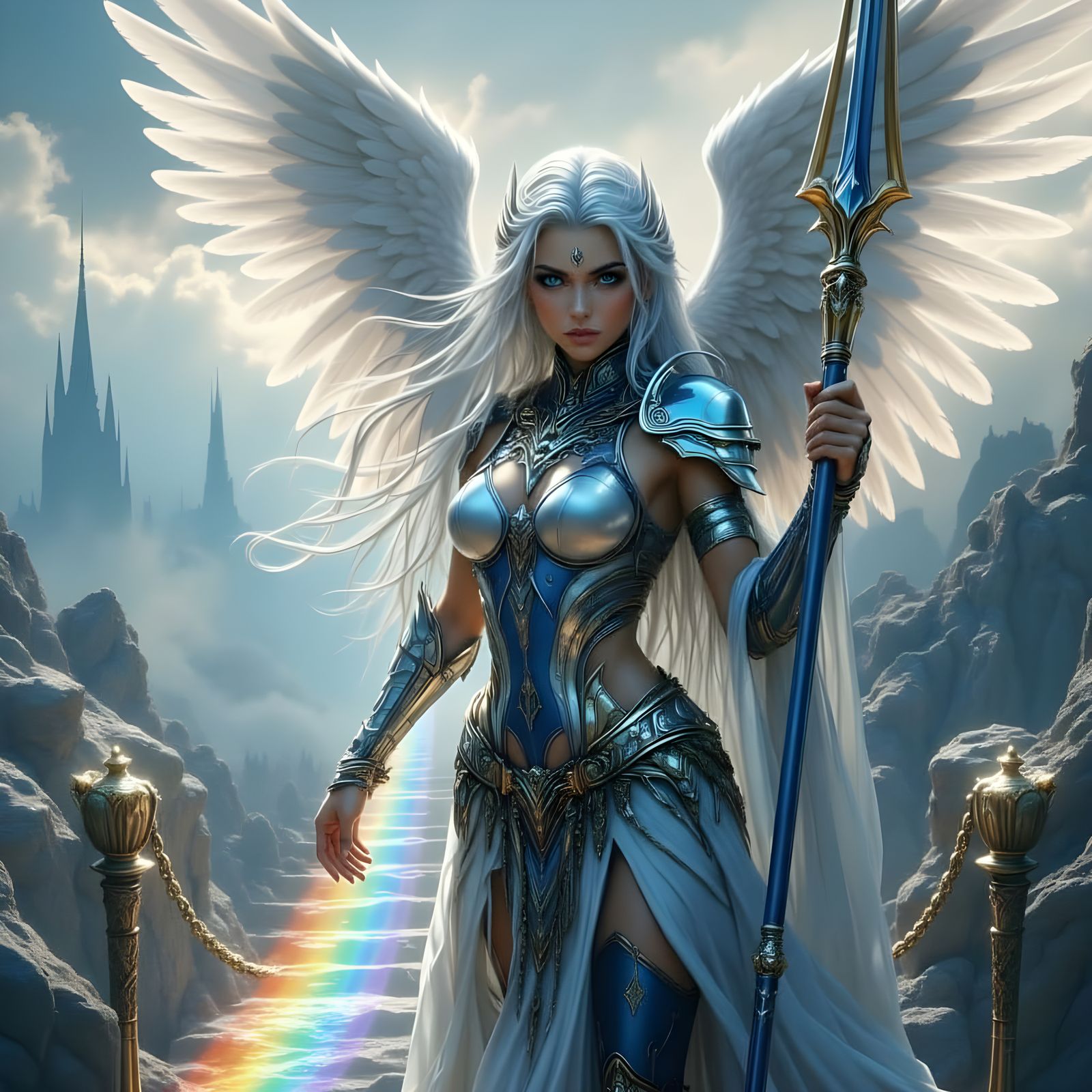 Valkyrie Warrior on Rainbow Bridge