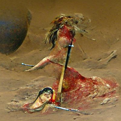 Graphic Image: Severed Head on Spear