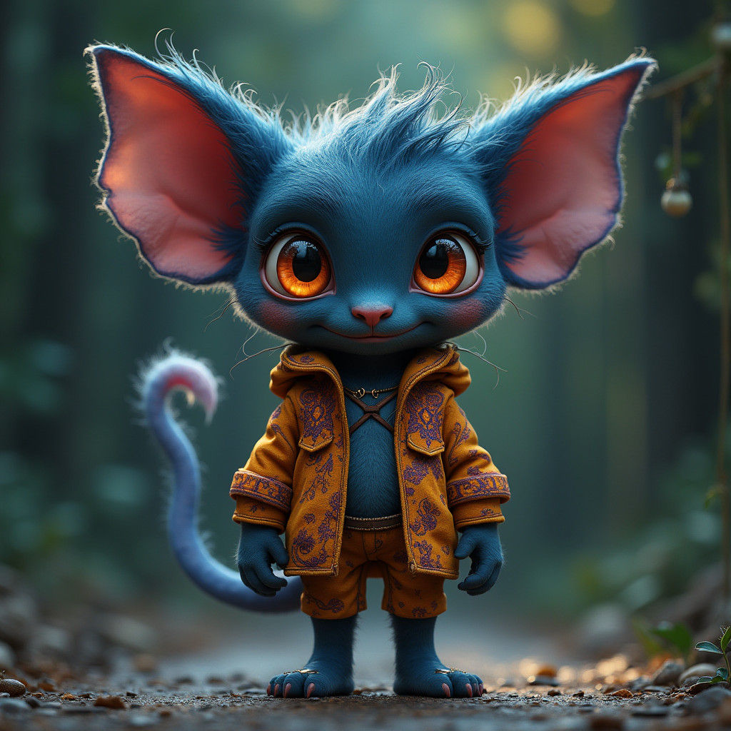 Human-Shadow Hybrid Character in Fantasy Concept Art