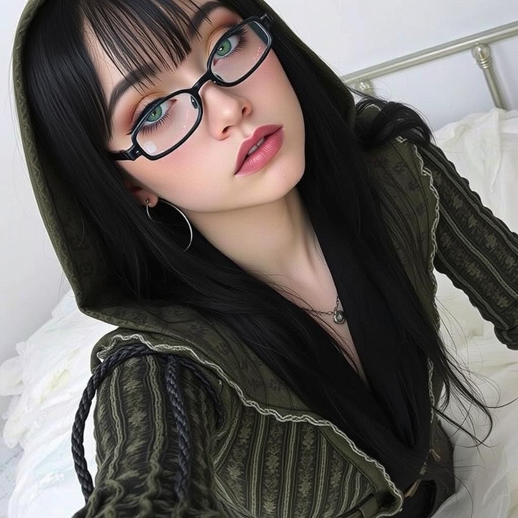 Gothic Sleeping Beauty in Photorealistic Style