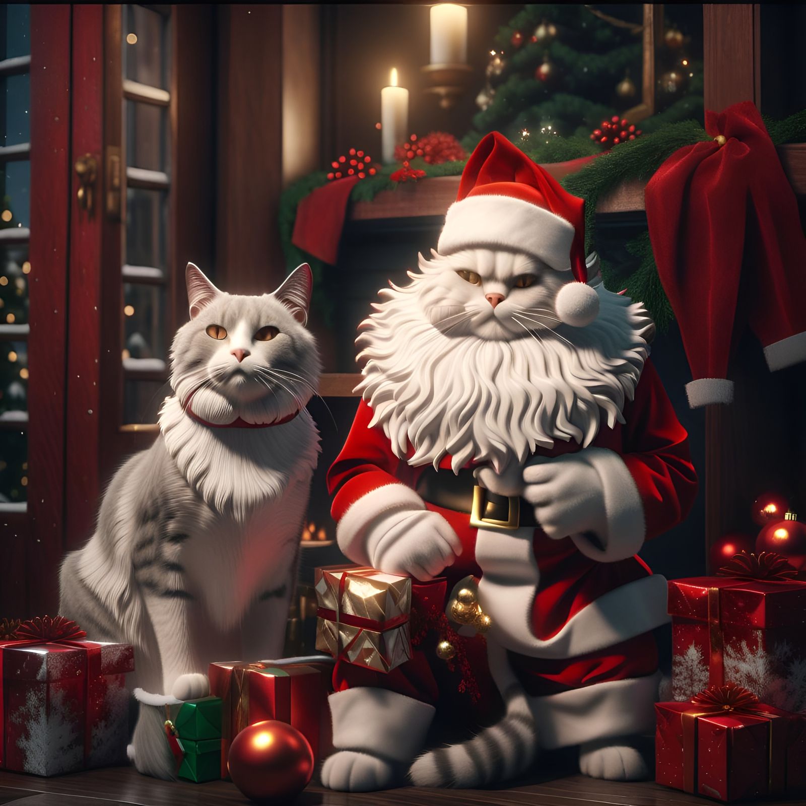 Santa Claws and Mrs Claws