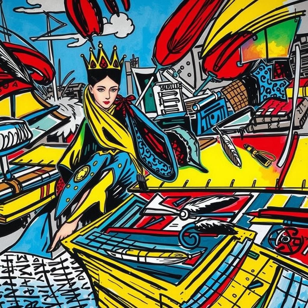 Victorian Figure at Desk, Pre-Raphaelite Style