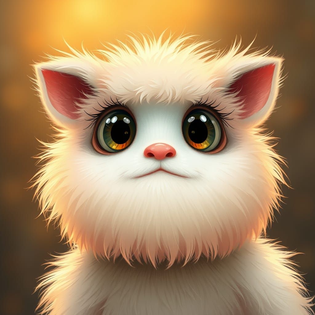 Whimsical Yeti in Pastel Hues