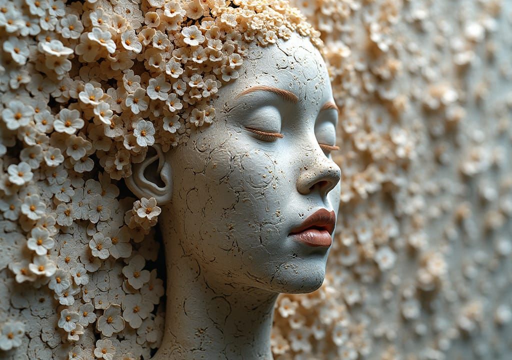 Interconnected Yearning Bodies in Abstract Sculpture