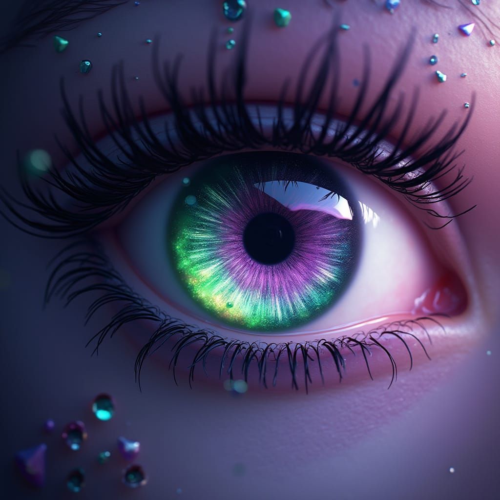 Ethereal Realms: Vibrant Fantastical World