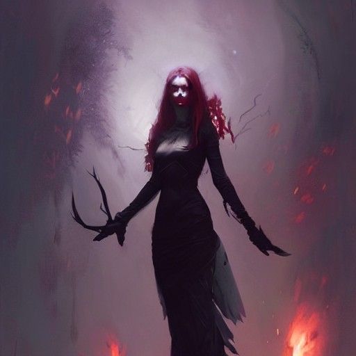 Sinister Fairies by Greg Rutkowski Style