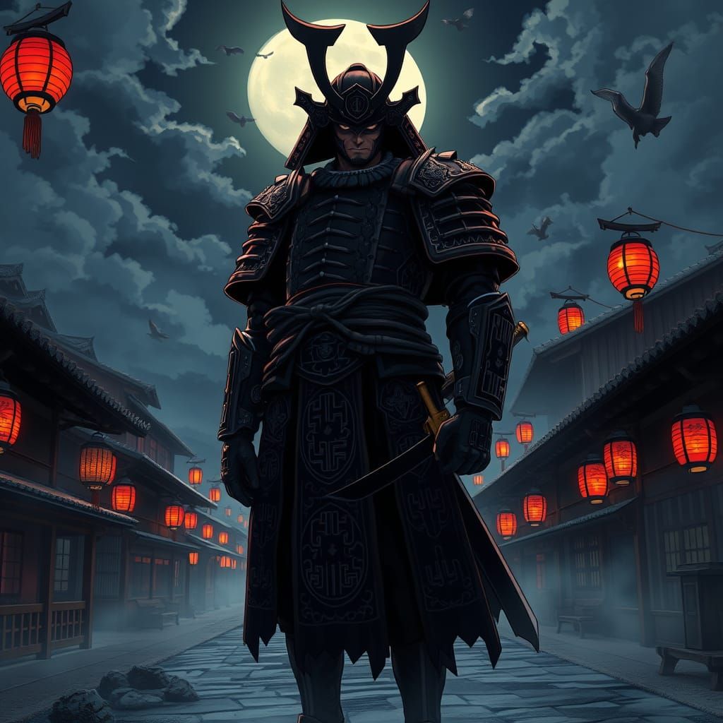 Menacing Shogun in Mist, Anime Style