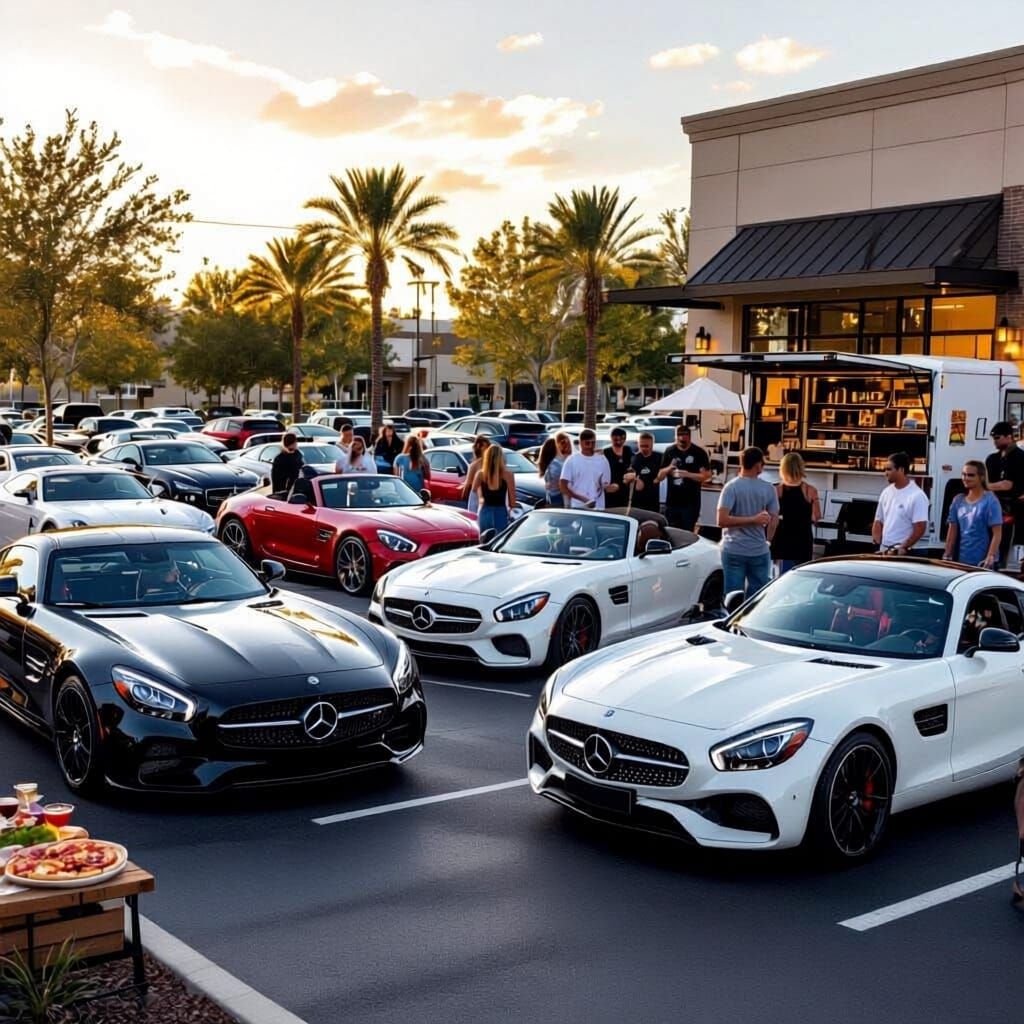 Mercedes-Benz Car Meet with Live Music and Food