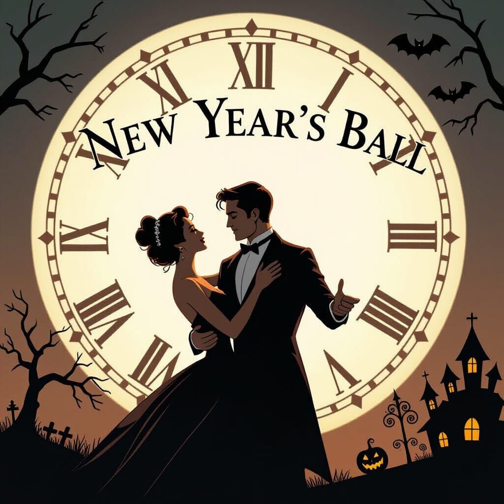 Haunted New Year's Ball Amidst Eerie Revelry